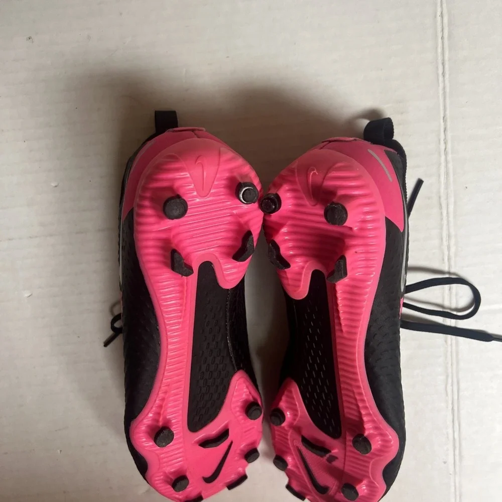 Nike Jr Phantom GT Academy Dynamic Fit CW6694-006 Pink BlackSoccer Cleats‎ 3.5Y